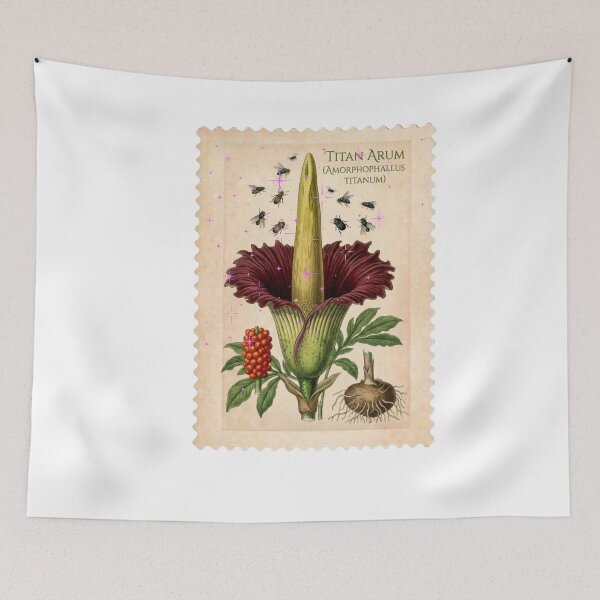 Item preview, Vintage Titan Arum Stamp - Aesthetic Botanical Flower Art  designed and sold by Atlasoloji.
