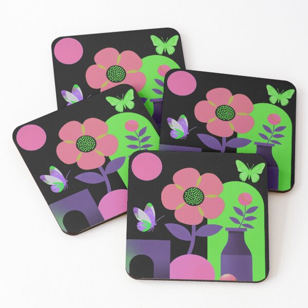 Item preview, Modern Floral Butterfly Art designed and sold by joycrysstudio.