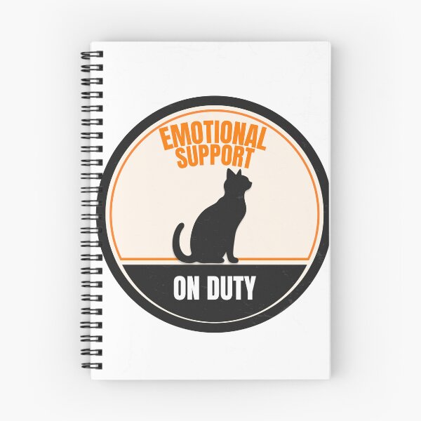 Item preview, Emotional Support Cat On Duty Cute Cat Badge Design designed and sold by Uvclick.