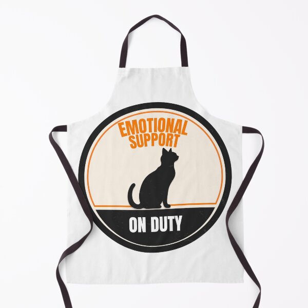 Item preview, Emotional Support Cat On Duty Cute Cat Badge Design designed and sold by Uvclick.