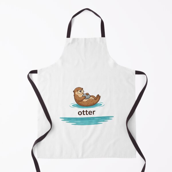 Item preview, Cute Otter With Rock Illustration in Water designed and sold by Smoking_Animals .