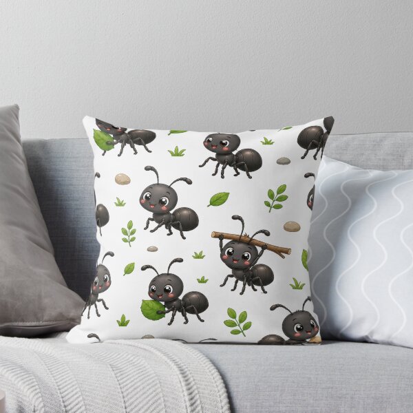 Item preview, Cute Ant Pattern – Adorable Kawaii Ant Seamless Design designed and sold by Seculinator.