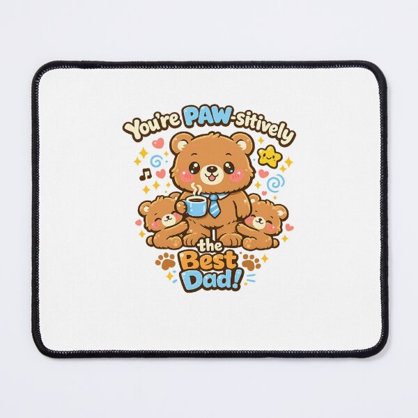 Item preview, PAW-sitively the Best Dad! Cute Papa Bear Father's Day Design designed and sold by RonBear-Designs.