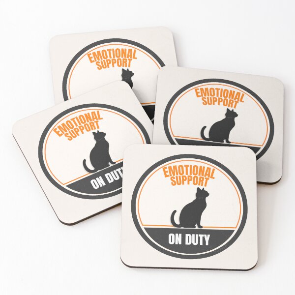 Item preview, Emotional Support Cat On Duty Vintage Cat Lover Design designed and sold by Uvclick.