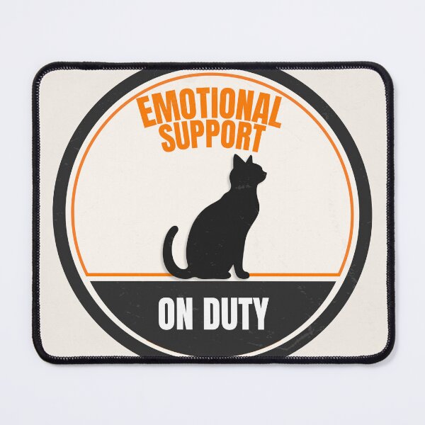 Item preview, Emotional Support Cat On Duty Vintage Cat Lover Design designed and sold by Uvclick.