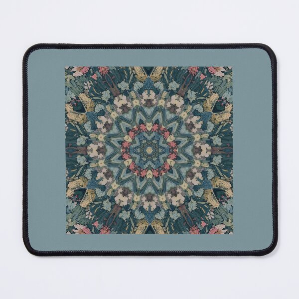 Item preview, Cool Tone Vintage-Style Abstract Kaleidoscope Design designed and sold by Nene Bird Designs.