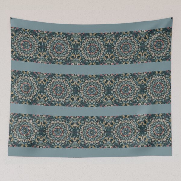 Item preview, Cool Tone Vintage-Style Abstract Kaleidoscope Design designed and sold by Nene Bird Designs.