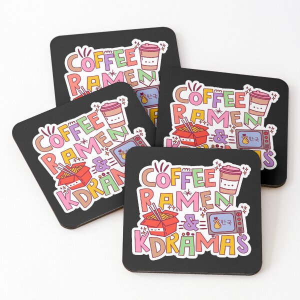 Item preview, Coffee Ramen Kdramas - Funny Kdrama designed and sold by Kdramarewind.