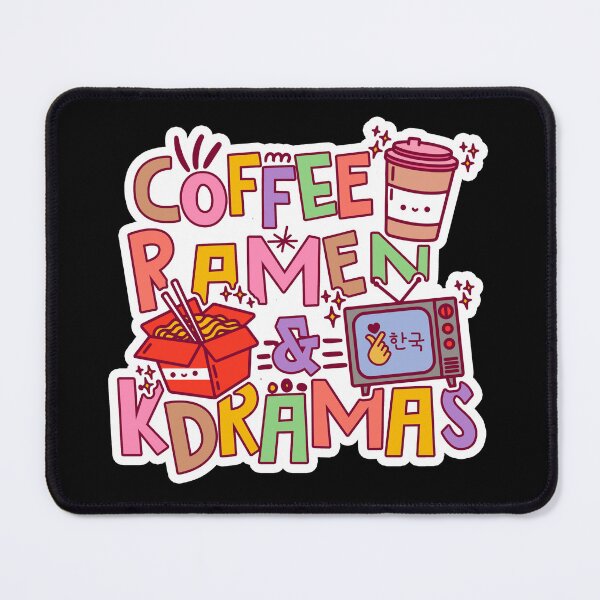 Item preview, Coffee Ramen Kdramas - Funny Kdrama designed and sold by Kdramarewind.
