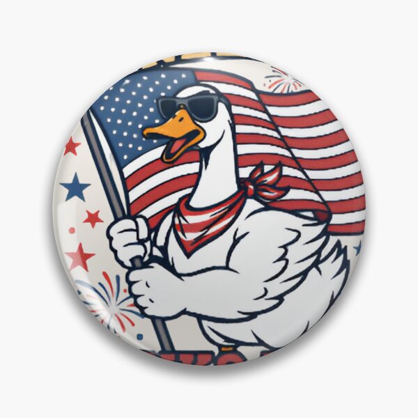 Item preview, American Goose Shirt – Freedom Honks Daily Funny Patriotic Goose Meme T-shirt designed and sold by ZyxDes.