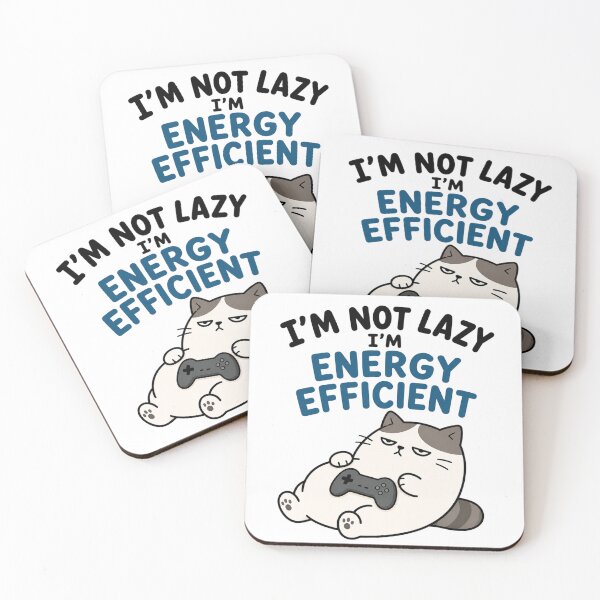 Item preview, im not lazy, im energy efficient.  designed and sold by vecart34.