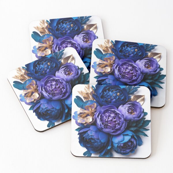 Item preview, Blue Purple Peony Bouquet Floral Botanical Design designed and sold by GalleryPeak.