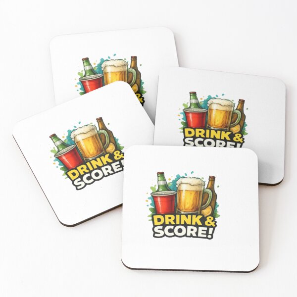Item preview, Drink & Score! Soccer Fan Party Sticker designed and sold by syndia2209.