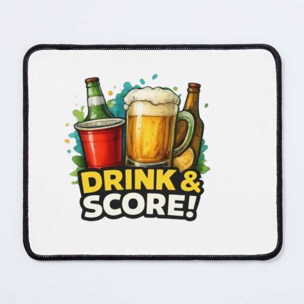 Item preview, Drink & Score! Soccer Fan Party Sticker designed and sold by syndia2209.