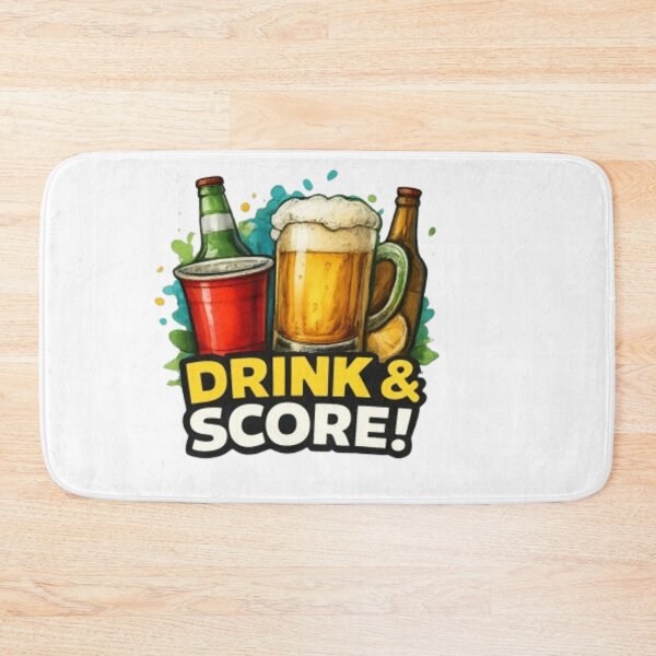 Item preview, Drink & Score! Soccer Fan Party Sticker designed and sold by syndia2209.