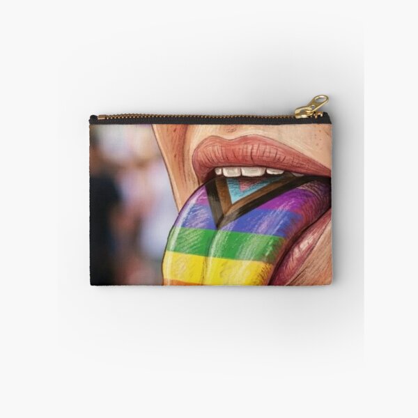 Item preview, Rainbow Pride Tongue Progress Flag Art designed and sold by bakosshops.