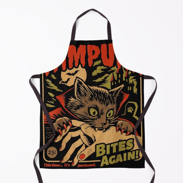 Item preview, Vampurr Bites Again! This Time... It's Parrrsonal. Vampire Cat Halloween Horror designed and sold by SeraXYZ.