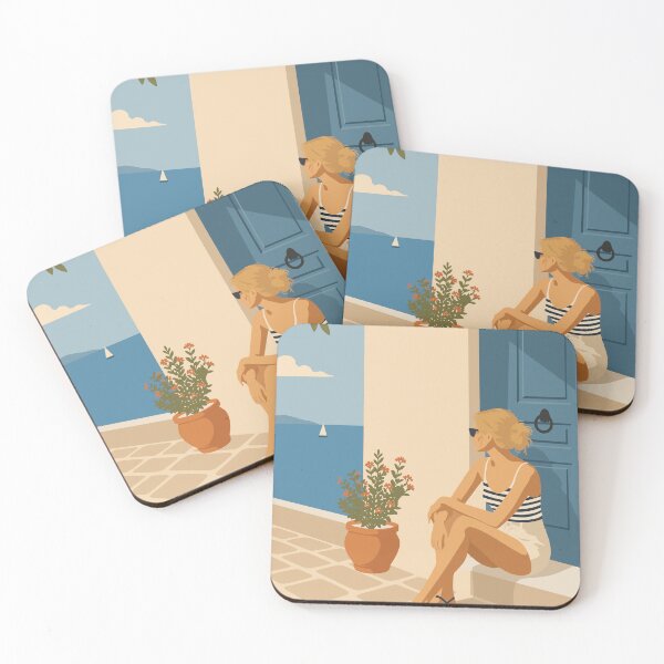 Item preview, Mediterranean Morning, Coastal Summer Art designed and sold by Studio pod Burom.