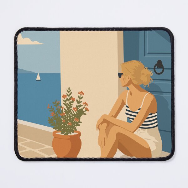 Item preview, Mediterranean Morning, Coastal Summer Art designed and sold by Studio pod Burom.