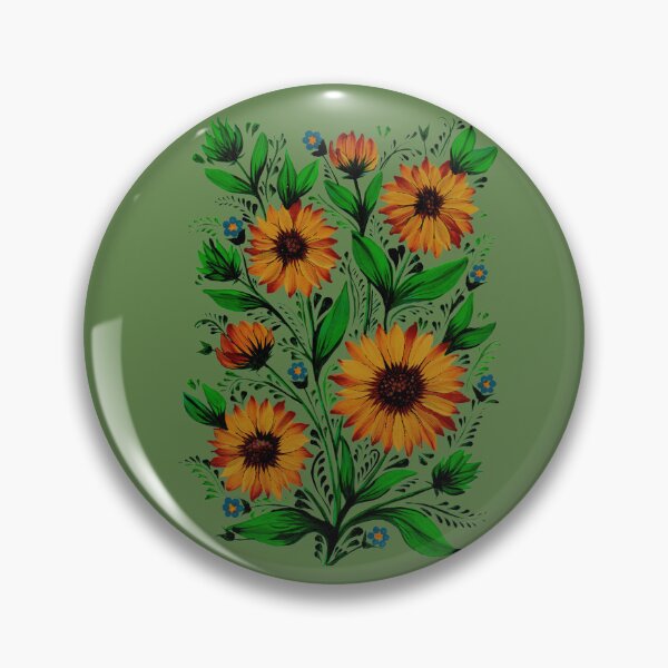 Item preview, Sunflowers on green designed and sold by Zenclover.