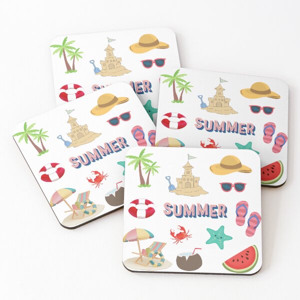 Item preview, Summer Beach Vacation Icons Collection designed and sold by reanacreations.