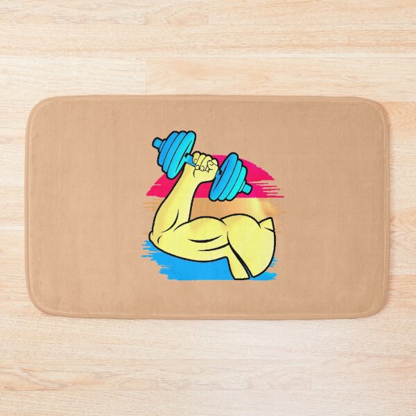 Item preview, Retro 80s Gym Arm Neon Vaporwave Dumbbell designed and sold by AstronautMerch.