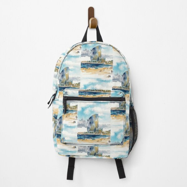 Item preview, Barcelona Beach Watercolor designed and sold by caracatita75.