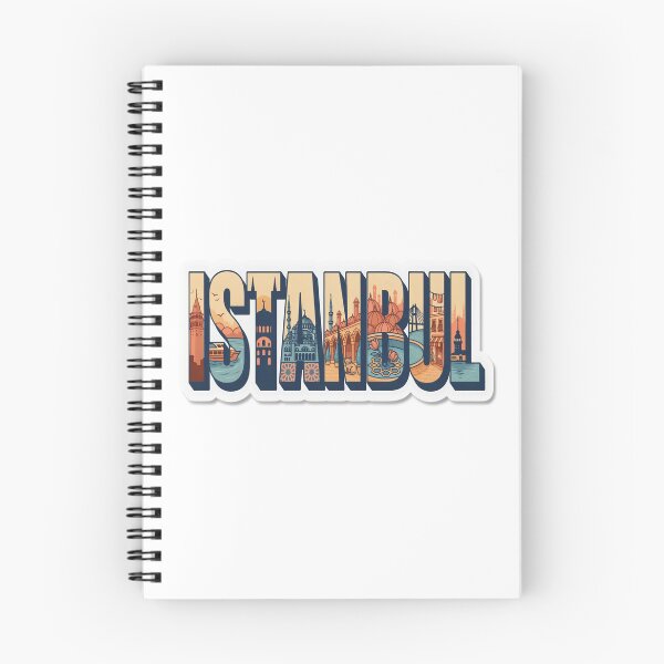 Item preview, Istanbul Vintage Travel Lettering Sticker – Retro Turkey Landmark Art designed and sold by stickercuffs.