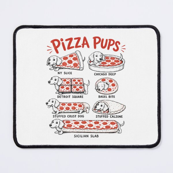 Item preview, Pizza Pups The Menu Cute Dog Pizza Lover designed and sold by zoes-ink.