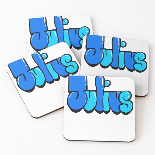 Item preview, Julius Name Personalized Custom Art Graffiti style Bubble Letters designed and sold by Artonmytee.