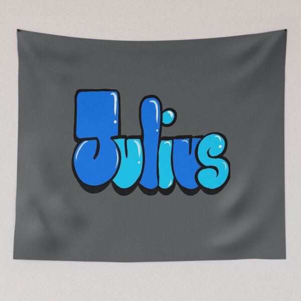 Item preview, Julius Name Personalized Custom Art Graffiti style Bubble Letters designed and sold by Artonmytee.