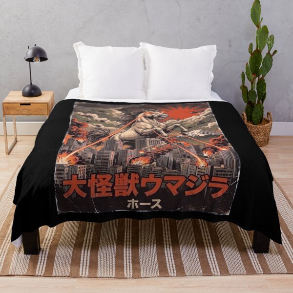 Item preview, Horsezilla Japanese Fuji Art Animal Horse Lover designed and sold by DoodleTortle.