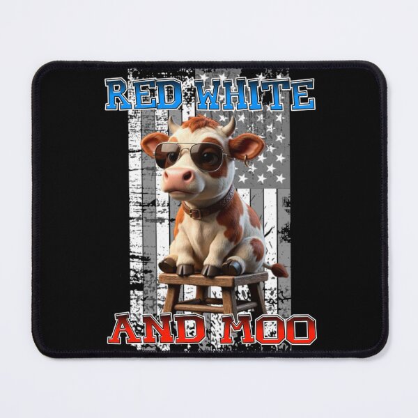 Item preview, Red White and Moo 4th of July  designed and sold by TheEndDesign.