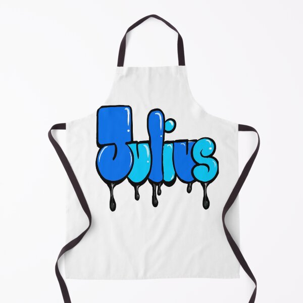 Item preview, Julius Name Personalized Custom Art Graffiti style with liquid drips effect Bubble Letters designed and sold by Artonmytee.