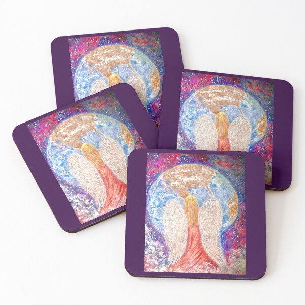 Item preview, Celestial Abstract Design, With An Angel Awaiting Her Next Mission From God On Earth designed and sold by Whispering Grace Studio.