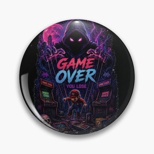 Item preview, Game Over You Lose Retro Arcade Design designed and sold by Hese12.