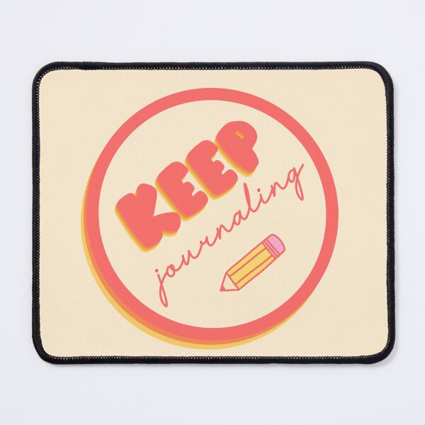 Item preview, Keep Journaling Badge designed and sold by The Innocent Ghost Project.