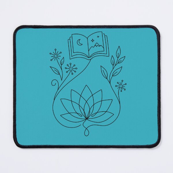Item preview, The Legend Within Lines - Minimalist Book & Lotus Illustration designed and sold by jee532.