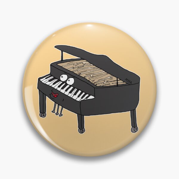 Item preview, Funny Grand Piano Smiley Face Cute Music Pun Meme designed and sold by MyxaART.