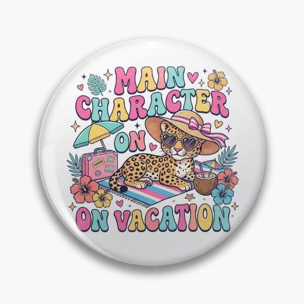 Item preview, Main Character On Vacation Cute Cheetah Tropical Sassy Girl designed and sold by Yellowriversss.