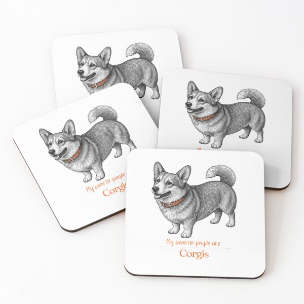 Artikelvorschau, Meine Lieblingsmenschen sind Corgis | Geschenk für Corgi-Mama und -Papa | Weihnachtsgeschenk für Corgis | Geburtstagsgeschenk für Corgis | T-Shirt- und Tassenaufkleber mit Welsh-Corgi-Motiv entworfen und verkauft von The Frog.