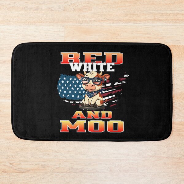 Item preview, Red White and Moo 4th of July  designed and sold by TheEndDesign.