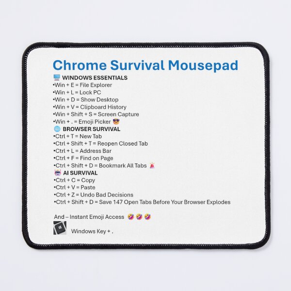 Item preview, Windows Survival Mousepad designed and sold by DBPDesigns26.