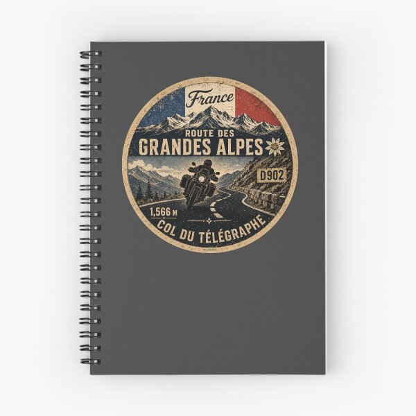 Item preview, Col du Télégraphe, France Route des Grandes Alpes Motorcycle TShirt & Sticker 04 designed and sold by OuterShellUK.