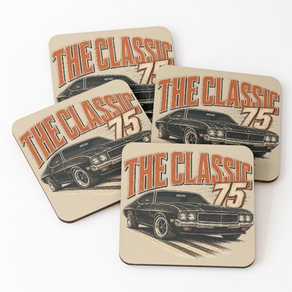 Item preview, The Classic 75 Vintage Muscle Car designed and sold by POD DYNASTY | Original Print On Demand T-Shirt Graphics.