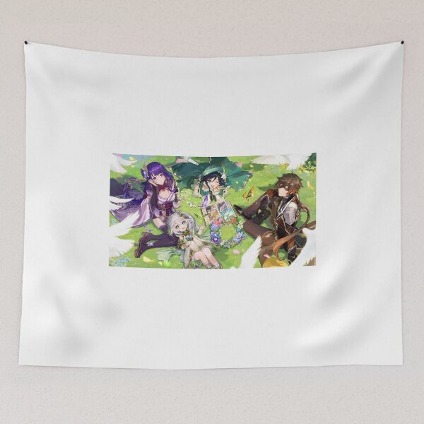 Item preview, Venti, Nahida, Zhongli and Shogun Raiden designed and sold by Lauwuuh.