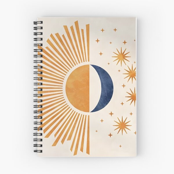 Item preview, Minimalist Sun Moon Abstract Illustration designed and sold by LazyGeniusArt.