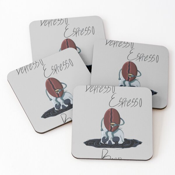 Item preview, Depresso Espresso Bean Funny Goth Coffee designed and sold by EchoMyriadArt.