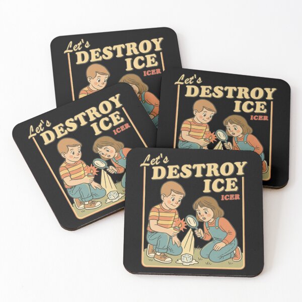 Item preview, Let's Destroy Ice, Fuck ICE, Subtle Abolish ICE, Pro Immigration Ally, Human Rights Anti Trump designed and sold by VerdieKautz.