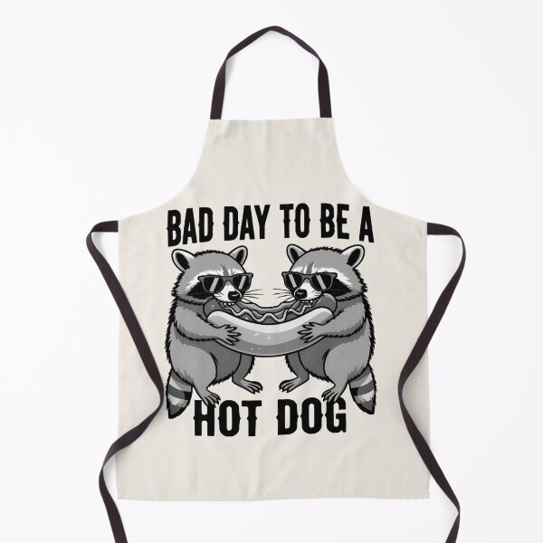 Item preview, Bad Day To Be A Hot Dog Shirt – Funny Raccoon Meme Hot Dog Lover T-Shirt designed and sold by ZyxDes.